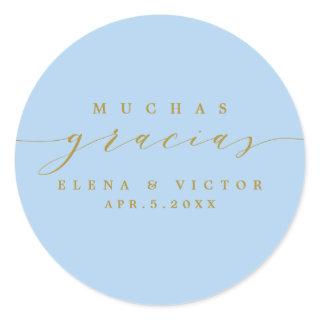 ELEGANT SCRIPT MUCHAS GRACIAS | THANK YOU STICKER