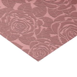 Elegant Sculpted Style Dark Pink Roses Tissue Paper