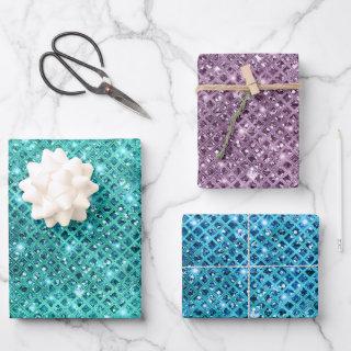 Elegant Sequins Diamond Pattern  Sheets