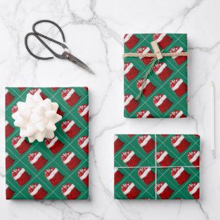 Elegant Simple Christmas Pine Tree Green Gift  Sheets