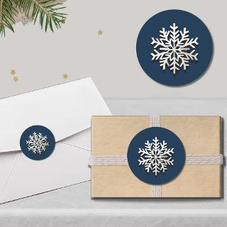 Elegant Snowflake Holiday Sticker