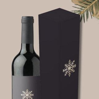 Elegant Snowflake Wine Gift Box