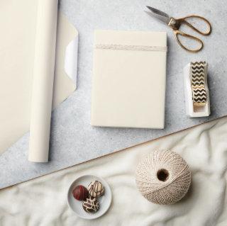 Elegant Solid Pastel Parchment White Plain