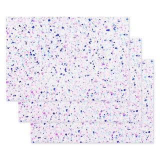 Elegant Terrazzo Purple White Pattern  Sheets