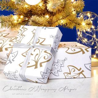 Elegant Tree Gold Silver Christmas