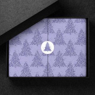 Elegant Tree Pattern | Charming Lavender Christmas Tissue Paper