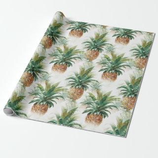 Elegant Tropical Pineapple Hawaiian Pattern Gift
