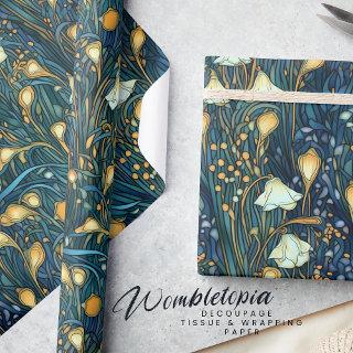 Elegant Twilight Garden Floral Pattern