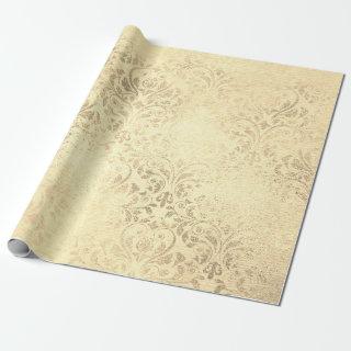Elegant vintage gold damask pattern