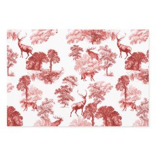 Elegant Vintage Red Deer Fox Country Toile Wrappin  Sheets