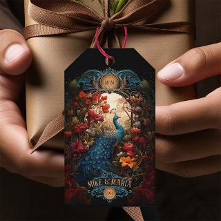 Elegant Vintage Victorian Peacock Romantic Gift Tags
