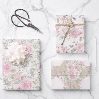 Elegant Watercolor Peonies & Roses Floral Wedding  Sheets