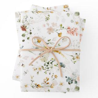 Elegant Watercolor Wildflower Garden     Sheets