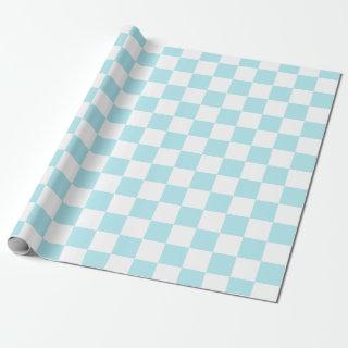 Elegant White and Blue Checkerboard