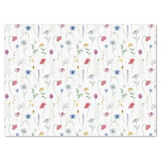 Elegant Wildflowers Tissue Paper