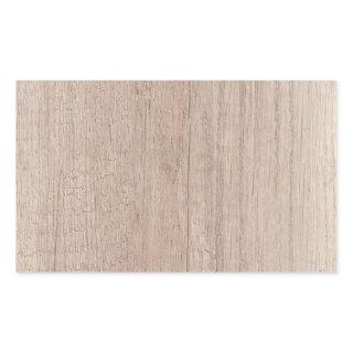 Elegant Wood Board Look Blank Trendy Template Rectangular Sticker
