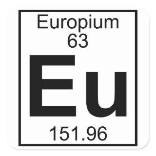 Element 063 - Eu - Europium (Full) Square Sticker