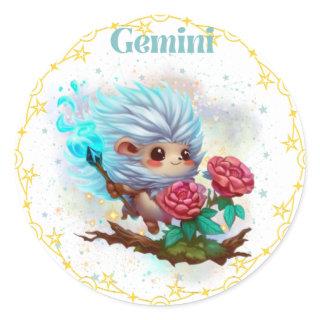 Elemental hedgehog-scope Gemini Sticker