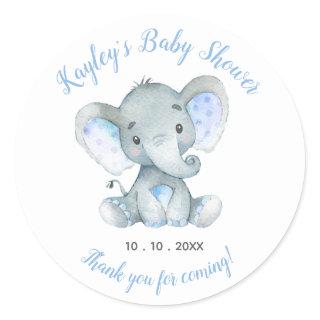 Elephant Baby Shower Favor Sticker