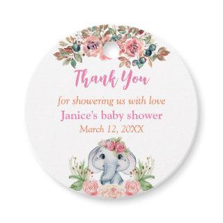 Elephant Baby Shower Gift Tags