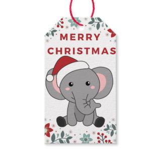 Elephant Christmas Snow Winter Animals Elephants G Gift Tags
