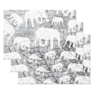 Elephant Concrete Jungle Pattern  Sheets