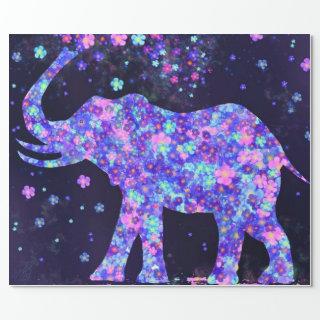 Elephant Flowers - Add Your Picture / Text / Name