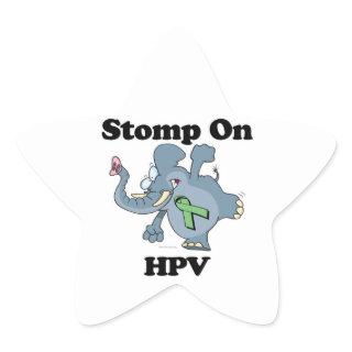 Elephant Stomp On HPV Star Sticker