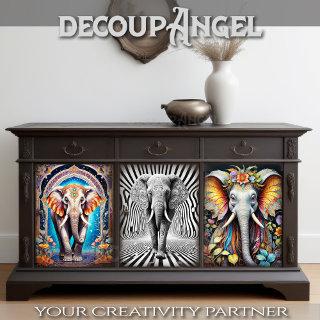 Elephant Theme Set - Decoupage -   Sheets