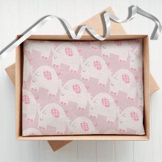 Elephants Baby Shower Dusty Pink Crafts Tissue Paper