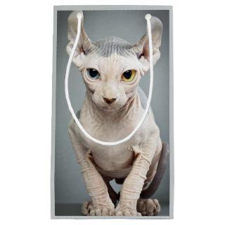 Elf Sphinx Cat Photograph Image Small Gift Bag