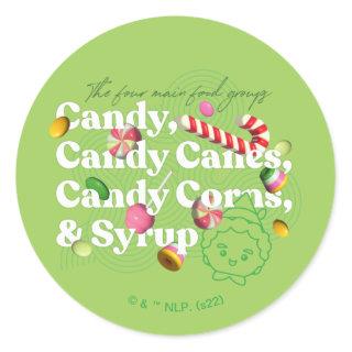 Elf the Movie | The Four Main Food Groups Classic Round Sticker