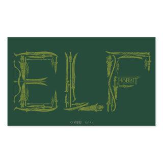 Elf Weapons Collage Rectangular Sticker