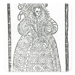 Elizabeth I Square Sticker