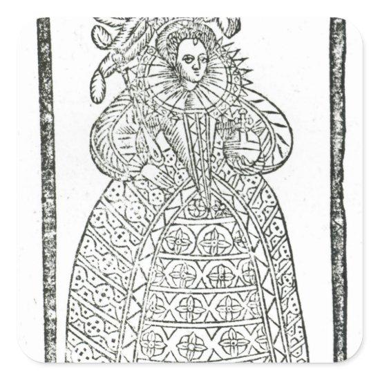 Elizabeth I Square Sticker