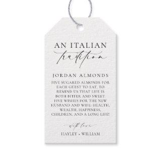 Ellesmere An Italian Tradition Sugared Almonds Gift Tags