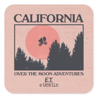 Elliott & E.T. "California" Silhouette Graphic Square Sticker