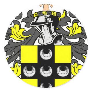 Ellis Coat of Arms Classic Round Sticker