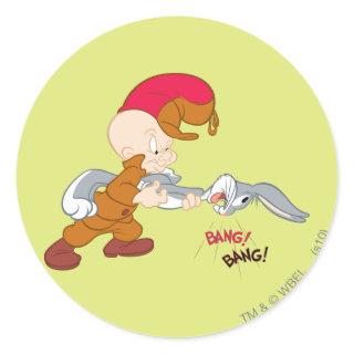 ELMER FUDD™ and BUGS BUNNY™ Classic Round Sticker