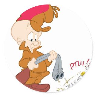 ELMER FUDD™'s Gun Failure Classic Round Sticker