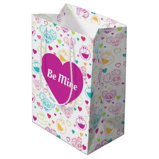 Elmo & Abby Cadabby Valentine Hearts Pattern Medium Gift Bag