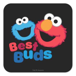 Elmo and Cookie Besties Square Sticker