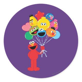 Elmo Balloons Classic Round Sticker