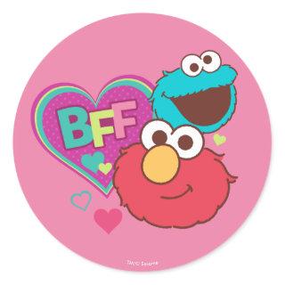 Elmo & Cookie Monster - BFF Classic Round Sticker