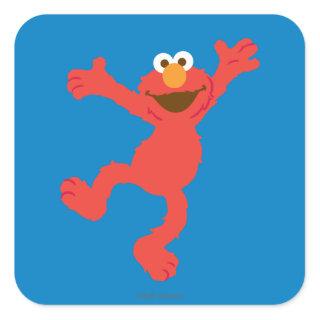 Elmo Happy Dancing Square Sticker
