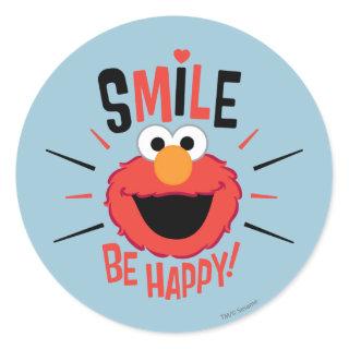Elmo Happy Smile Classic Round Sticker
