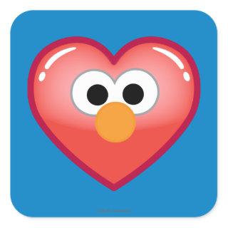 Elmo Heart Square Sticker