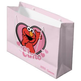 Elmo in Heart Valentine Large Gift Bag