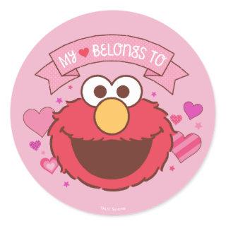 Elmo | My Heart Belongs To Elmo Classic Round Sticker