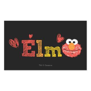 Elmo Name Rectangular Sticker